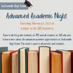 advanced academic night flyer 